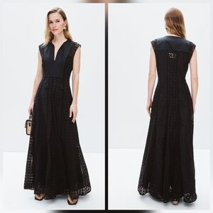 Veronica Beard Alina Dress V-Neck Sleeveless Pull on Size 8